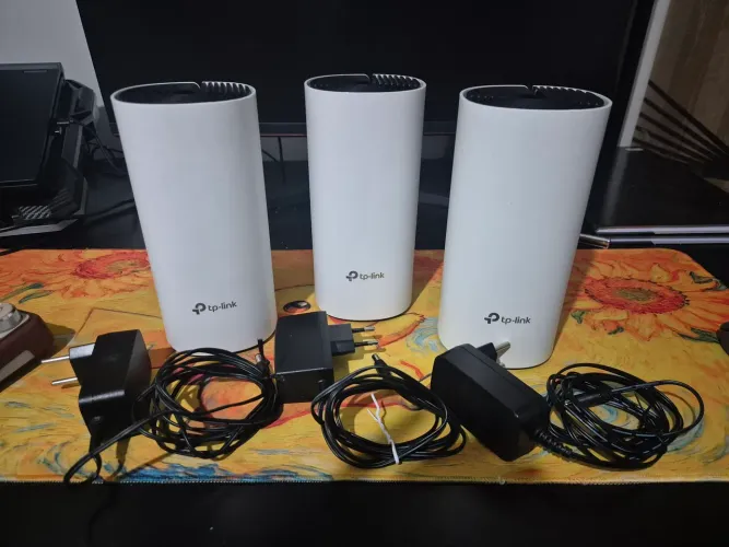 Kit 3 Roteadores Tp-link Deco M4r V2 Ac1200 Mesh Gigabit
