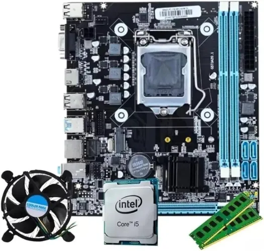 kit placa-mae, processador e memória DDR3