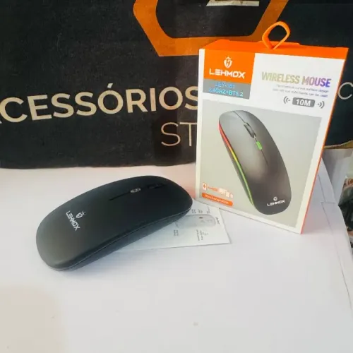 Mouse Sem Fio a bateria - Recarregável - Wireless USB
