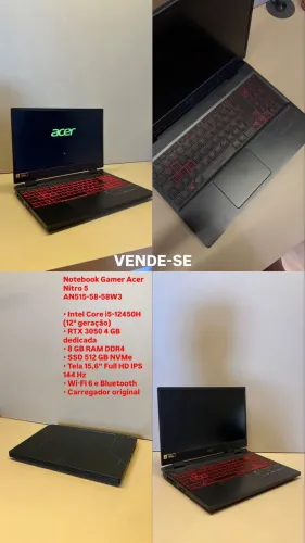 Notebook gamer Acer nitro 5