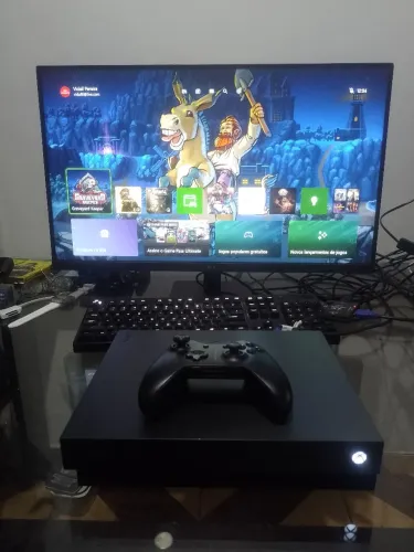 Xbox one X Scorpio com 1tb e jogos 