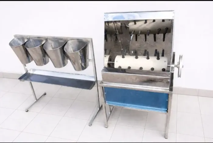kit depenadora + sangrador inox 