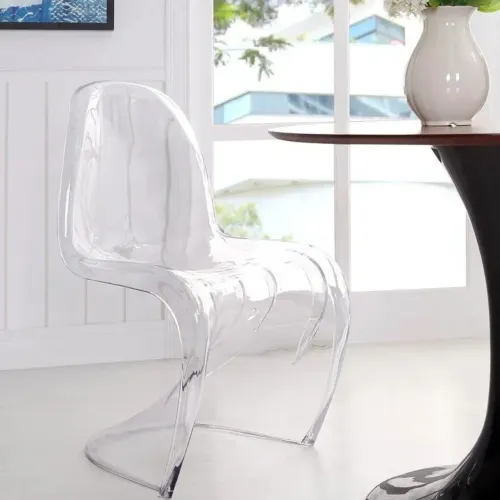 2 Cadeiras Acrilica Panton Curve Deaign