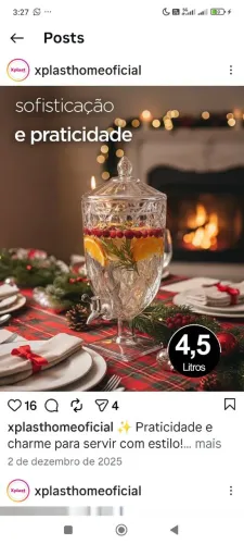 Suqueira Acrílico Cristal 4, 5L