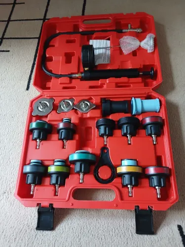 Kit para teste do sistema de arrefecimento 18 peças