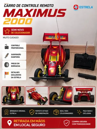 Vendo carro de controle remoto maxximus