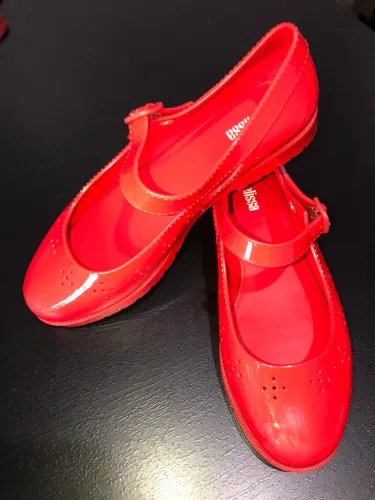 Sapato Melissa Mary Jane Boneca - Vermelho Vibrante - Tamanho 34