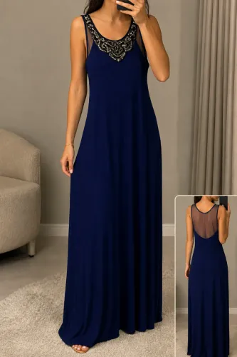 Vestido de festa azul