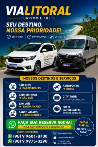 Faça a sua viagem com a gente! 
