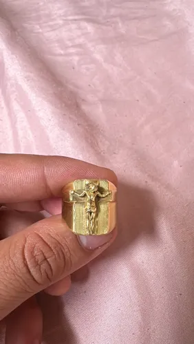 ANEL DE OURO JESUS CRISTO 