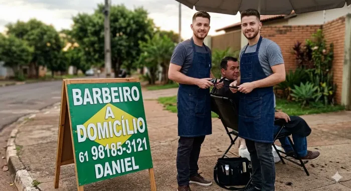 Barbeiro a domicílio 