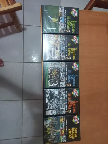 Coleção PLACAR A História das Copas + DVD Copa 2002 - 5 DVDs