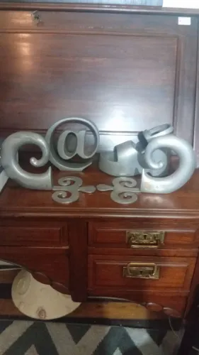 Suportes pra livros em alumínio