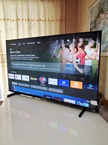 Smart Philips Android 4k 50P Borda, comando de voz, Bluetooth 