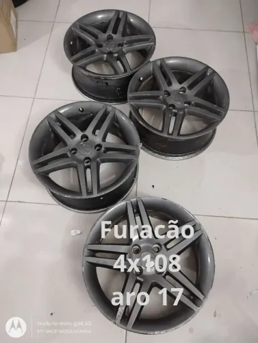 Jg de rodas (s/pneus) peugeot citroen ford 4x108 aro 17 usadas 495,cada ou 1800, as 4 (3x)