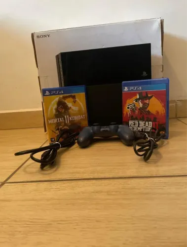 PS4 Fat 1TB + 2 Jogos + Caixa . 
