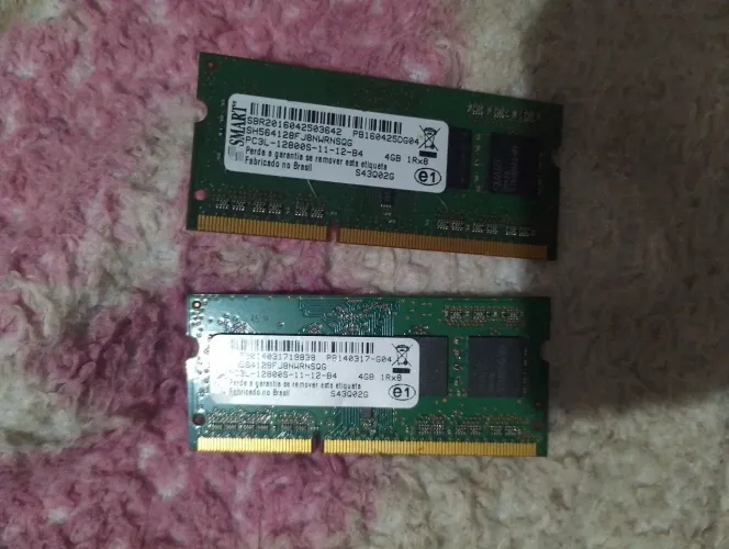 Kit 8GB (2x4GB) Memória RAM DDR3L 1600MHz SMART para Notebook
