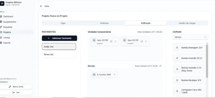 Crie projetos de padrão de energia com interface visual