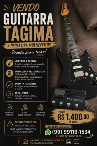 Kit Guitarra e pedaleira