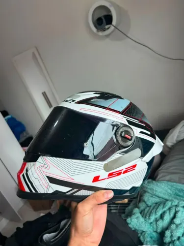 Capacete LS2 FF358 Branco Tamanho 60 (XL) - Excelente Estado