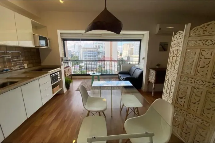 Studio para locação no Campo Belo 35 m² | 1 vaga | Condomínio moderno na Rua Pascal
