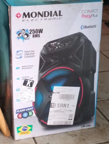 Caixa de Som Mundial 250W RMS