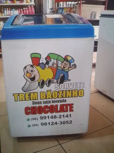 Freezer tampa de vidro