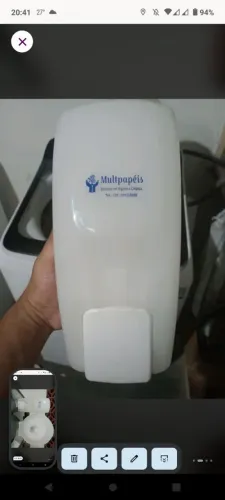 Saboneteira e porta papel higienico