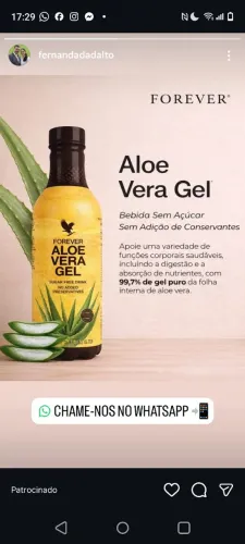 Suco aloe vera forever