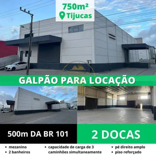 Galpão Comercial para Alugar no Centro de Tijucas-SC