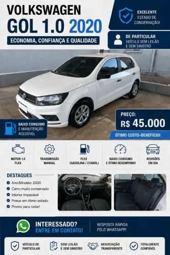 Volkswagen Gol Geração VII 1.0 12V Flex Mec. 4P 2020