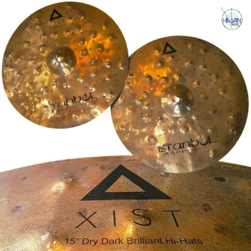 Pratos Dry Dark Brilliant Hi Hats 15" ISTANBUL Agop Xist - Novo