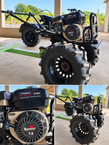 Vende-se motocultivador (tratorito) Toyama, equipado com motor 7.0 HP, 212cc, a gasolina.