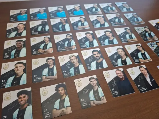 35 Cartas cards Alemanha 2022 REWE DFB Sammelalbum