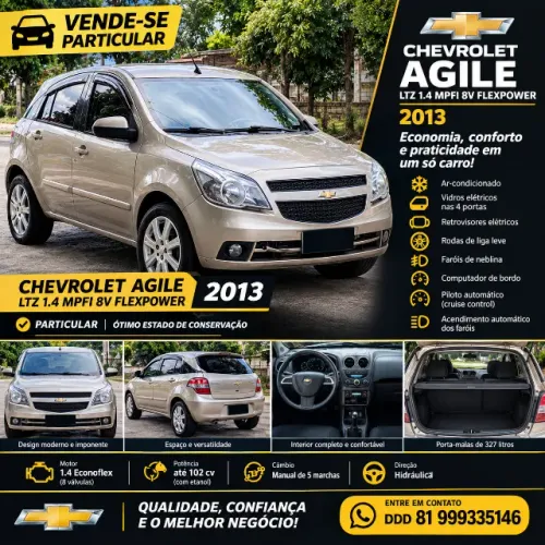 Chevrolet Agile LTZ 1.4 MPFI 8V Flexpower 5P 2013