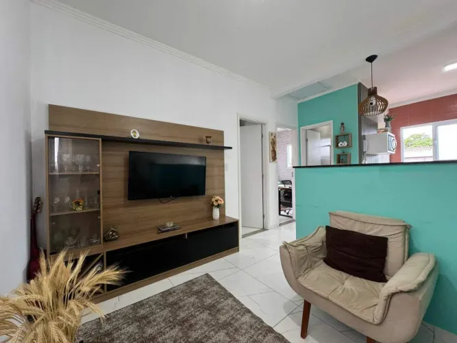 Casa de condomínio sobreposta à venda, 48 m² por R$ 380.000 - Maracanã - Praia Grande/SP