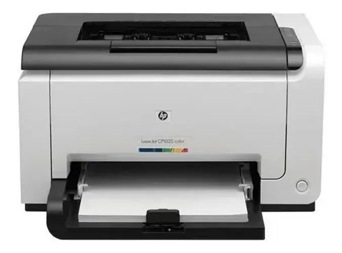 Impressora Laser Color Cp1025 Especial Para Transfer 110v Cor Branco/preto. 