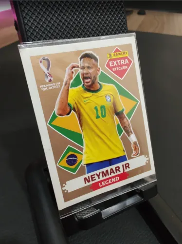 Neymar Bronze - ORIGINAL - Figurinha Extra Copa 2022