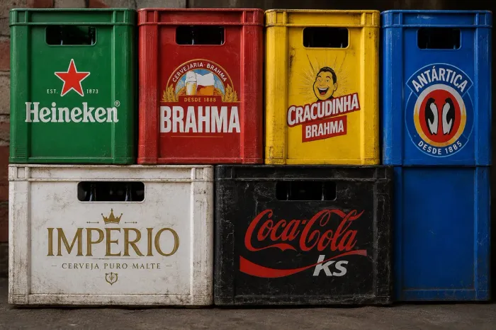 Casco de bebidas com caixa 