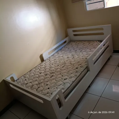 Cama MDF puro tamanho solteirão