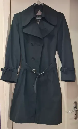 trench coat capa preto
