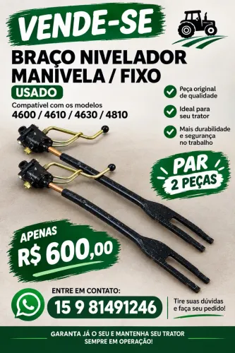 BRAÇO NIVELADOR MANIVELA /FIXO