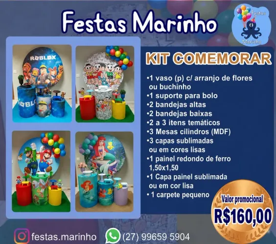 PEGUE E MONTE PARA FESTAS 