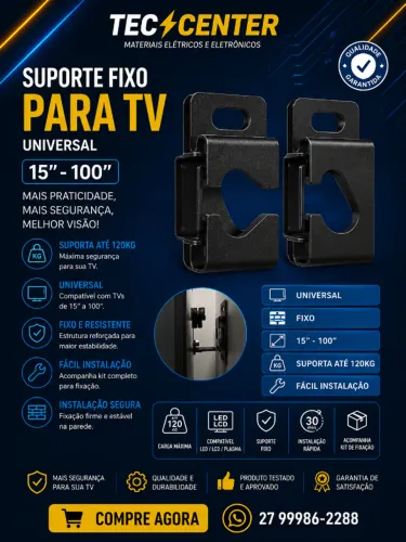 Suporte Fixo Para Tv 15" a 100" pqst-1584