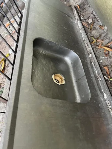Pia inox uma Cuba rasa