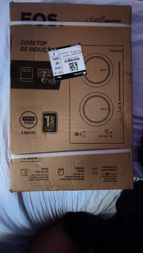 Cooktop de Indução Duas Bocas EOS ECI02EP 220V (lacrado)