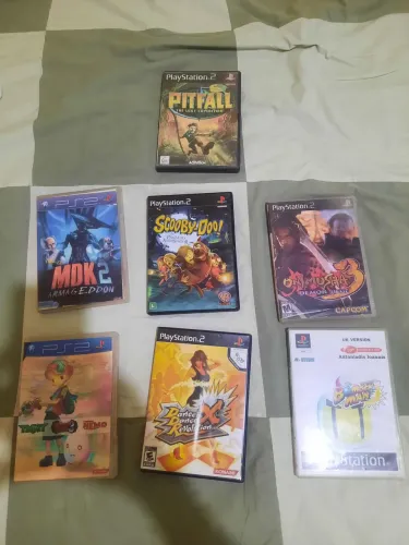 Jogos para Playstation 2, usados, ótima conservação