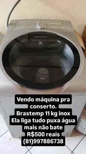 Vendo máquina pra conserto Brastemp inox