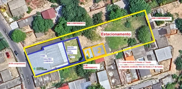 Galpão 480m² c/ Mezanino e Terreno 1.800m² no Colonia Terra Nova / Aceita Permutas