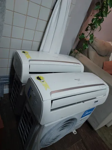 2Ar-Condicionados COMPLETOS Springer Midea Inverter 9.000 BTUs - Vendo Juntos ou Separados